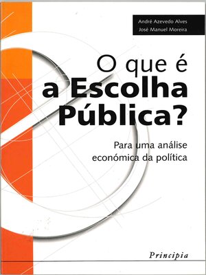cover image of O Que é a Escolha Pública